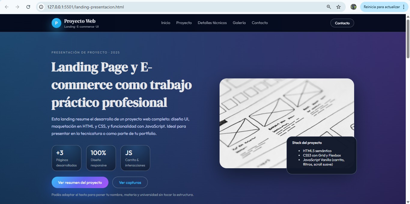 Landing Page profesional