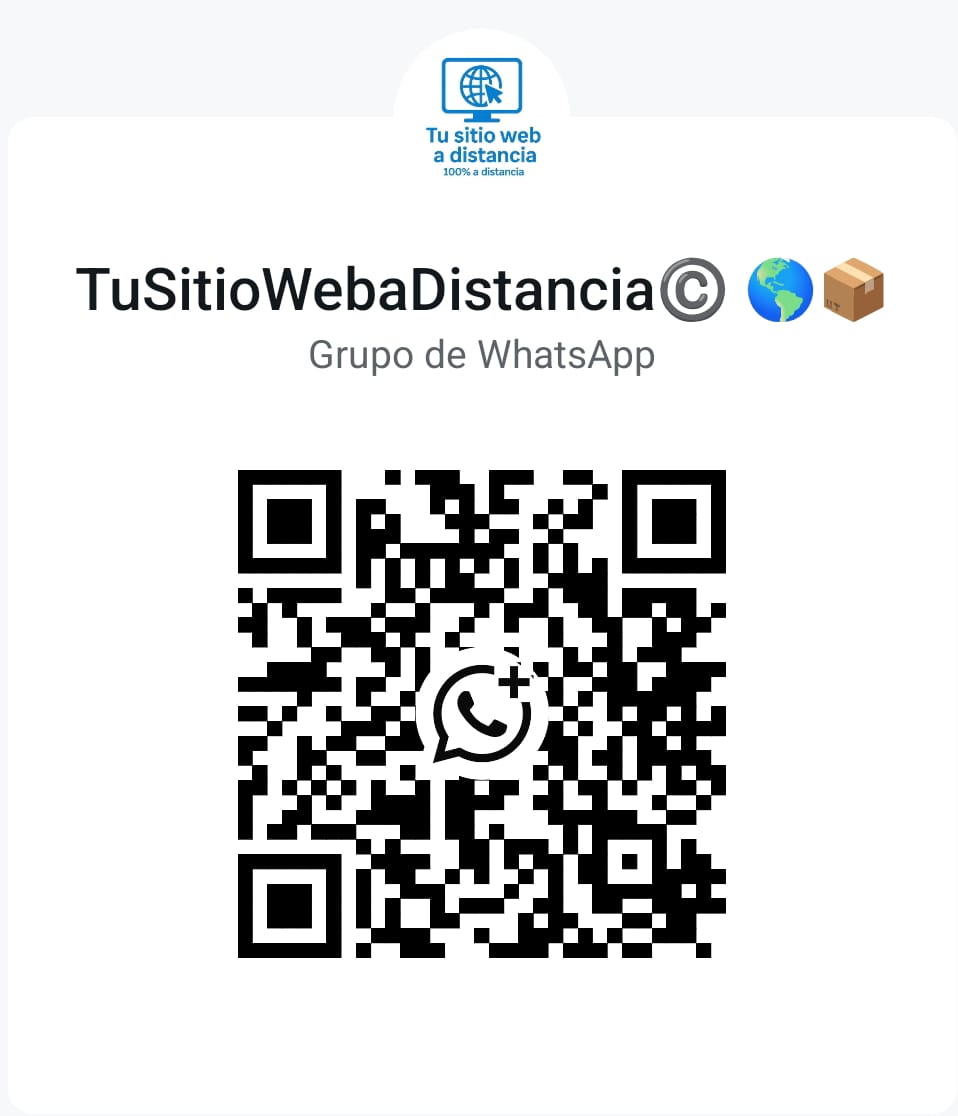 Código QR para unirte al grupo de programadores de tusitiowebadistancia